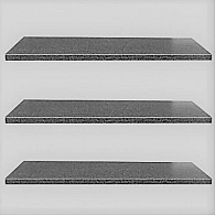 Vijverrand 100x25x3 cm Black (6 zijdes verzoet, 8 facetranden)